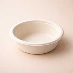 Bowl Ecológico 350 cc Fibra de Caña – Pack x 50 Unidades – Biodegradable y Apto Microondas