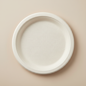 Plato Ecológico 7” (17 cm) Fibra de Caña – Pack x 50 Unidades – Biodegradable y Apto Microondas